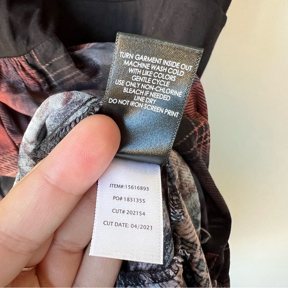 Torrid Tiered Midi Dress Super Soft Challis Multi Plaid Pockets Size 1 - Picture 4 of 8